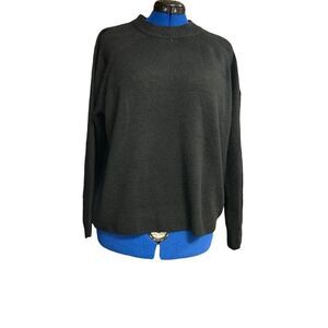 VINCE‎ CAMUTO Women’s Black Crew Neck Sweater Size XX Large NEW WITH TAGS